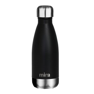 MIRA Brands Stainless Steel Vacuum Insulated Water Bottle - Cola Shape Thermos - 24 Hours Cold, 12 Hours Hot - Reusable Metal Water Bottle - Leak-Proof Sports Flask