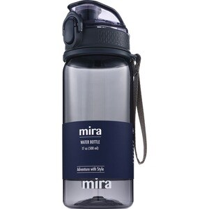 MIRA Brands Reusable Tritan Water Bottle -  Sports Water Bottle - Leak Proof Locking Flip Top Lid with Easy Flow Spout