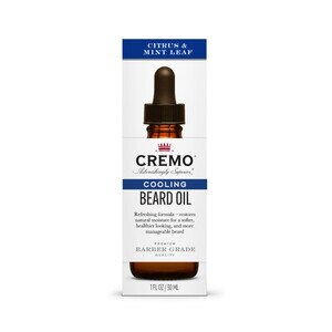 Cremo Citrus & Mint Leaf Cooling Beard Oil, 1 OZ
