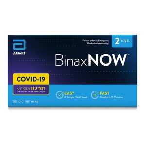 Abbott BinaxNOW COVID-19 Antigen Self Test (2 tests for serial testing)