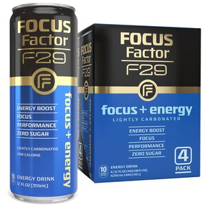 Focus Factor F29 Focus + Energy Drink, 12 OZ, 4 Ct , CVS