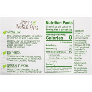 Truvia Naturally Sweet Calorie-Free Sweetener Packets, 40 CT | Pick Up In  Store TODAY at CVS