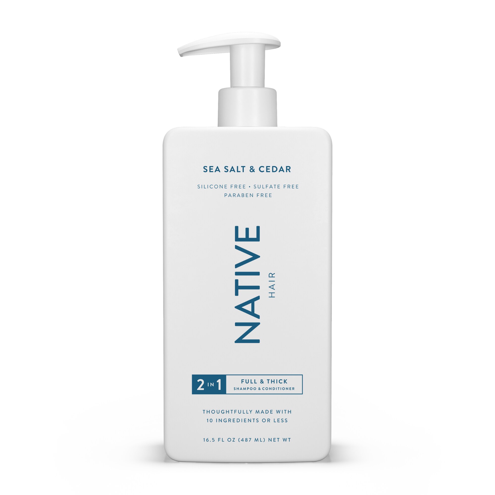 Native 2-in-1 Shampoo & Conditioner, Sea Salt & Cedar - 16.5 Oz , CVS