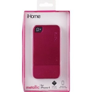 IHome Pink Metallic Case For IPhone 4 , CVS