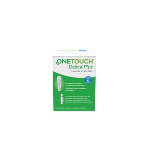 OneTouch Delica - Lancetas extrafinas calibre 33, 100 u.