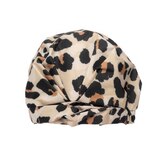 Kitsch Elevated Luxury Shower Cap, Leopard, thumbnail image 1 of 4