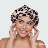 Kitsch Elevated Luxury Shower Cap, Leopard, thumbnail image 3 of 4