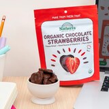 Natierra Organic Chocolate Covered Freeze-Dried Strawberry Slices, 1.5 oz, thumbnail image 3 of 3
