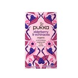Pukka Organic Herbal Tea Bags, Elderberry & Echinacea Fruit, 20 ct, 1.41 oz, thumbnail image 2 of 4