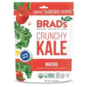 Brad's Plant Based Organic Crunchy Kale, Nacho Low Salt, 2 OZ