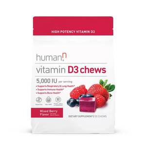 HumanN Vitamin D3 Chews 5,000 IU - Mixed Berry flavor
