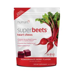 HumanN SuperBeets Heart Chews - Pomegranate Berry flavor