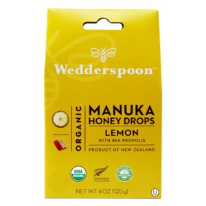  Wedderspoon Organic Manuka Honey Drops - Lemon 