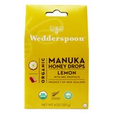 Wedderspoon Organic Manuka Honey Drops,Lemon, thumbnail image 1 of 4