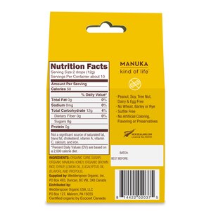 Wedderspoon Organic Manuka Honey Drops Lemon Cvs Pharmacy