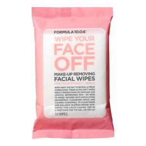 Formula 10.0.6 Wipe Your Face Makeup Removing Wipes, 10 Ct , CVS