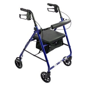 Cardinal Health ProBasics Aluminum Rollator, 6"" Wheels, Blue | CVS -  RLA6BL