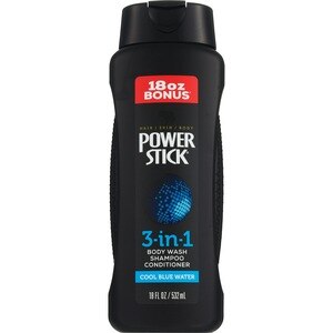 PowerStick Men's Cool Blue Water 3-in-1 Body Wash, 18 Oz , CVS