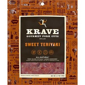 KRAVE Gourmet Pork Cuts, Grilled Teriyaki Flavor, 2.7 OZ 
