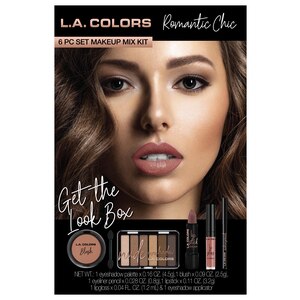 L.A. COLORS Romantic Chic, 6 Piece Get the Look Beauty Box Gift Set