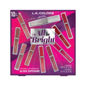 L.A. COLORS Lipgloss, Gloss Rush Gift Set, 10 pc
