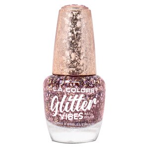 L.A. COLORS Glitter Vibes Nail Polish Pure Blush , CVS