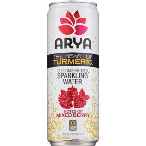 Arya Curcumin-Infused Sparkling Water, Notes Of Mixed Berry, 12 Oz , CVS