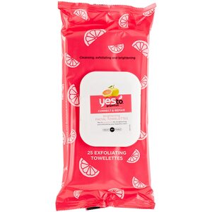  Yes To Grapefruit Correct & Repair Brightening Facial Towelettes 