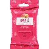 Yes To Grapefruit Brightening Facial Wipes, 10/Pack, thumbnail image 1 of 2
