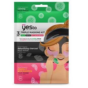 Yes To Triple Masking Kit: Cucumber, Charcoal, Grapefruit , CVS