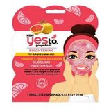 Yes To Grapefruit Vitamin C Boosting Bubbling Paper Mask, thumbnail image 1 of 3