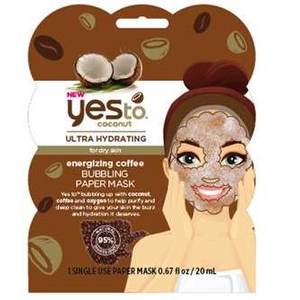 Yes To Coconut Energizing Coffee Bubbling Paper Mask