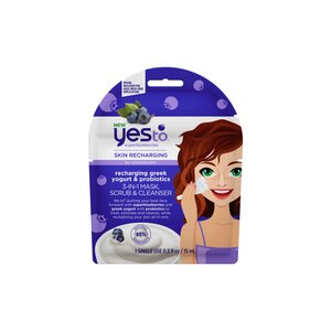  Yes To Superblueberries Recharging Greek Yogurt 3-in-1 Mask, Scrub & Cleanser 