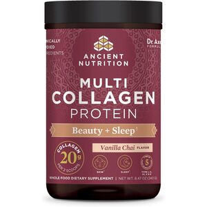 Ancient Nutrition Multi Collagen Protein for Beauty + Sleep, 8.7 OZ