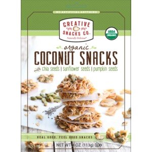Creative Snacks Organic Coconut Clusters, 4 OZ