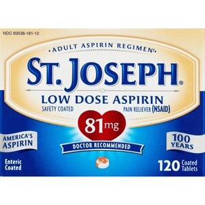 St. Joseph Enteric Aspirin Tablets Adult Low Strength