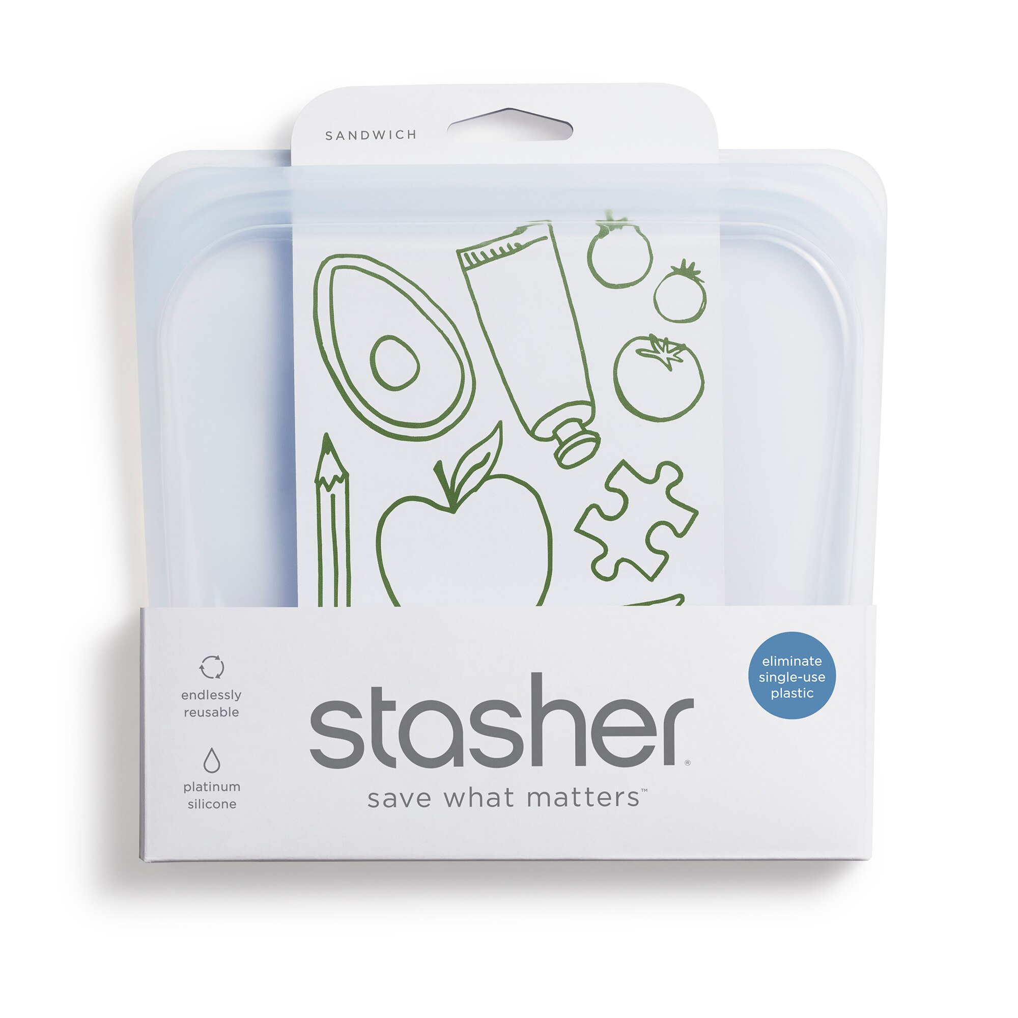 Stashers Stasher Reusable Silicone Travel Bag , CVS