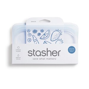 Stashers Stasher Reusable Silicone Food Storage Bags, Snack Bag Clear , CVS