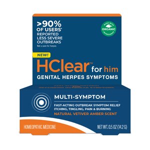 HClear for Him - for Genital Herpes Symptoms, Multi-Symptom Relief, 0.5 OZ