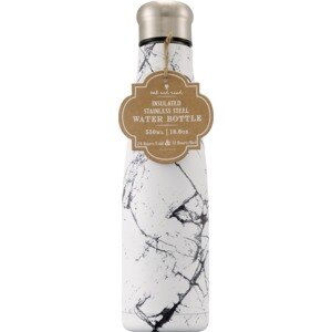  Oak and Reed Stainless Steel Bottle, White Marble 