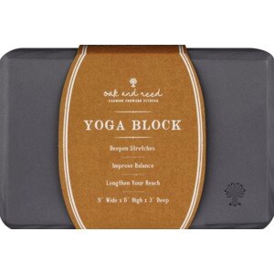 Oak and Reed Yoga Block, Grey