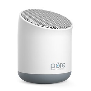 Pure Enrichment WAVE Mini Wireless Sound Machine - Built-In Rechargeable Lithium Battery, 48 Hour Run Time, 6 Soothing All-Natural Sounds, Optional Timer, and Storage Bag - Great for Travel