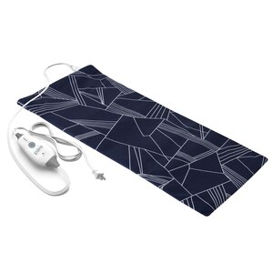 Pure Enrichment PureRelief Express Designer Series Electric Heating Pad, 12in X 24in, Navy Graphic , CVS