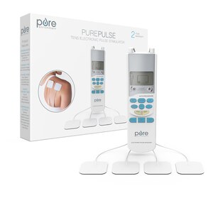 Pure Enrichment PurePulse Go Wireless Tens Therapy + Heat, Black