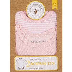  Burt's Bees Baby Gown, Pink, 3-6 Months, 2 CT 