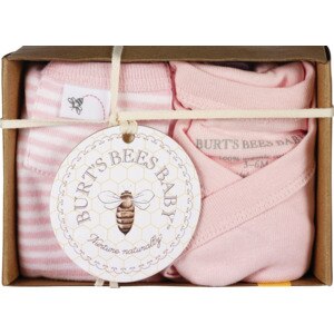 Burt's Bees Baby Kimono Set, Top & Pant Blossom Pink, 3-6Months