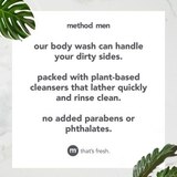 Method Men Body Wash, 18 OZ, thumbnail image 5 of 6