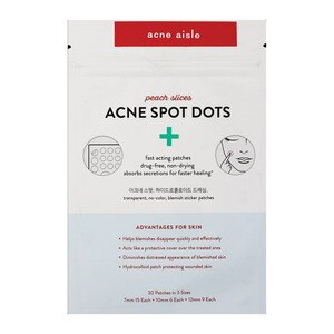Peach Slices Acne Spot Dots - Parches antiacné, 30 u.