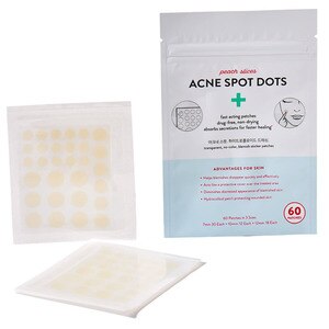 Peach Slices Acne Spot Dots Hydrocolloid Acne Pimple Patches, 60 Ct , CVS