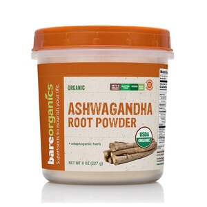 BareOrganics Ashwagandha Root Powder, 8 OZ